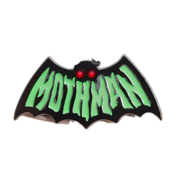 Mothman Glow In The Dark Pin - Picture 1 of 4